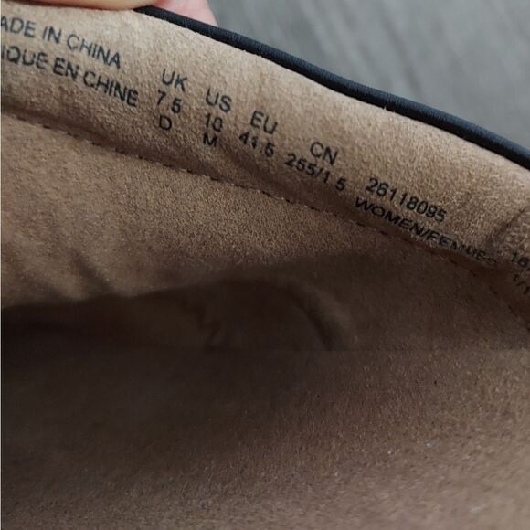 Clarks | Black Preslet Sheen Leather Clog Size 10 - Picture 8 of 10